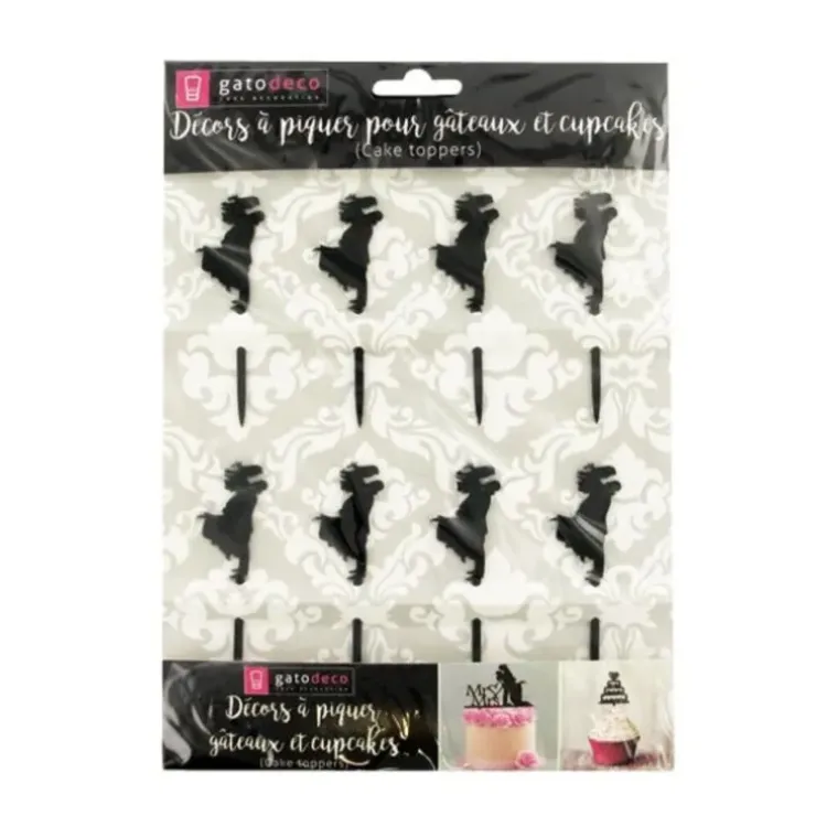 Cerf Dellier Cupcake Toppers Bonheur (x 8) Online