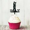 Cerf Dellier Cupcake Toppers couple enlacé (x 8) Outlet