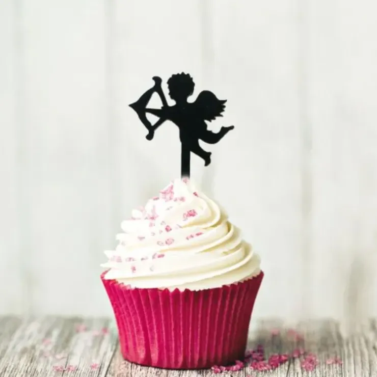 Cerf Dellier Cupcake Toppers Cupidon (x 8) New