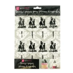 Cerf Dellier Cupcake Toppers Déclaration (x 8) Outlet
