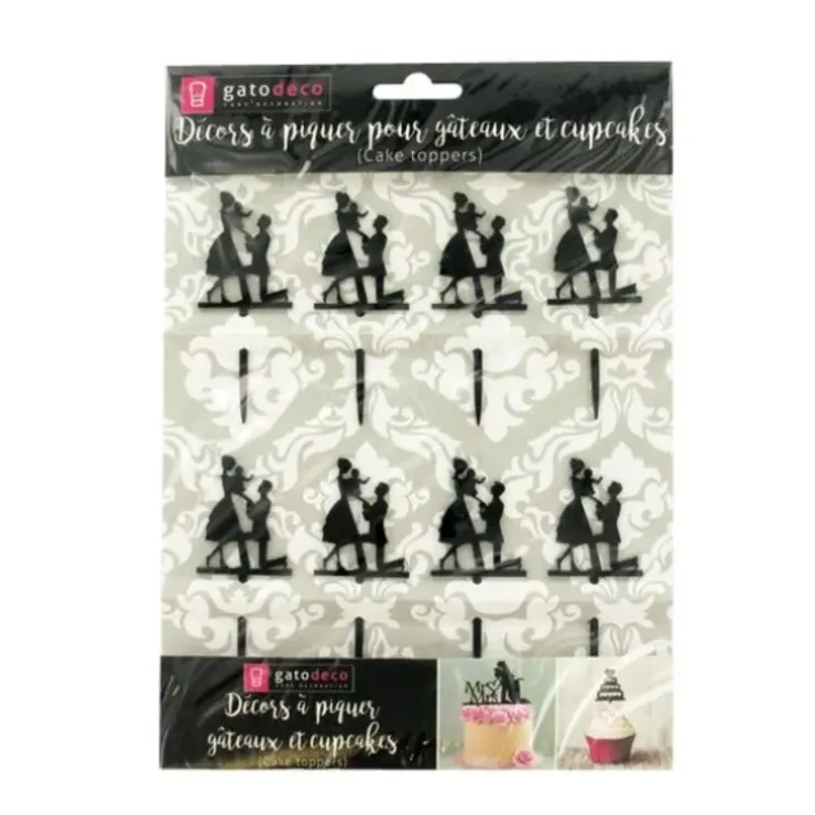 Cerf Dellier Cupcake Toppers Déclaration (x 8) Outlet