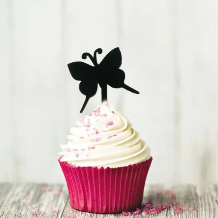 Cerf Dellier Cupcake Toppers Papillons (x8) Discount