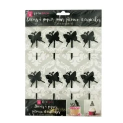Cerf Dellier Cupcake Toppers Papillons (x8) Discount