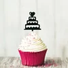 Cerf Dellier Cupcake Toppers Pièces montées (x 8) Outlet