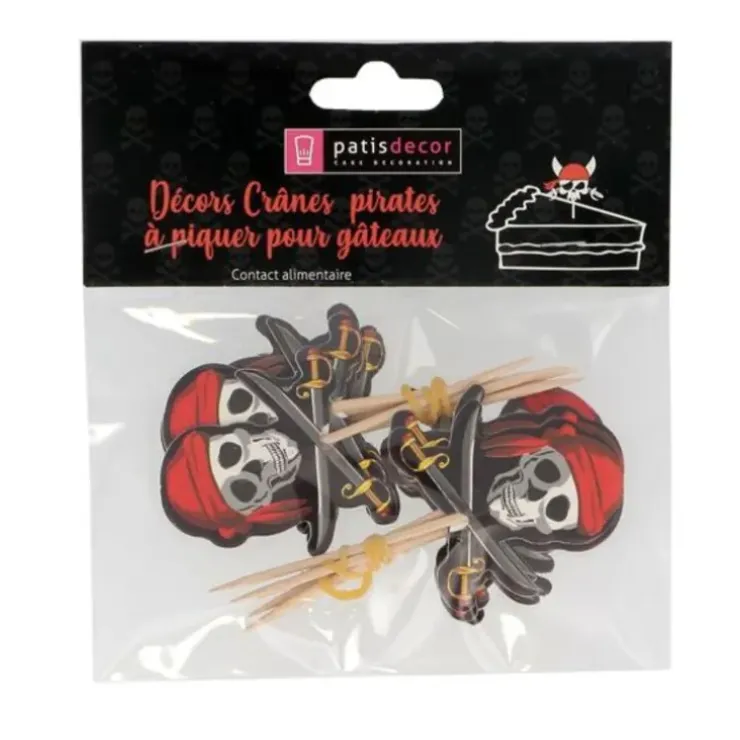 Cerf Dellier Cupcake Toppers Pirates (x 12) Sale