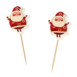 Cerf Dellier Cupcake Toppers Père Noël (x12) Best