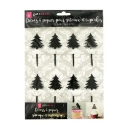 Cerf Dellier Cupcake Toppers Sapin de Noël (x 8) Sale