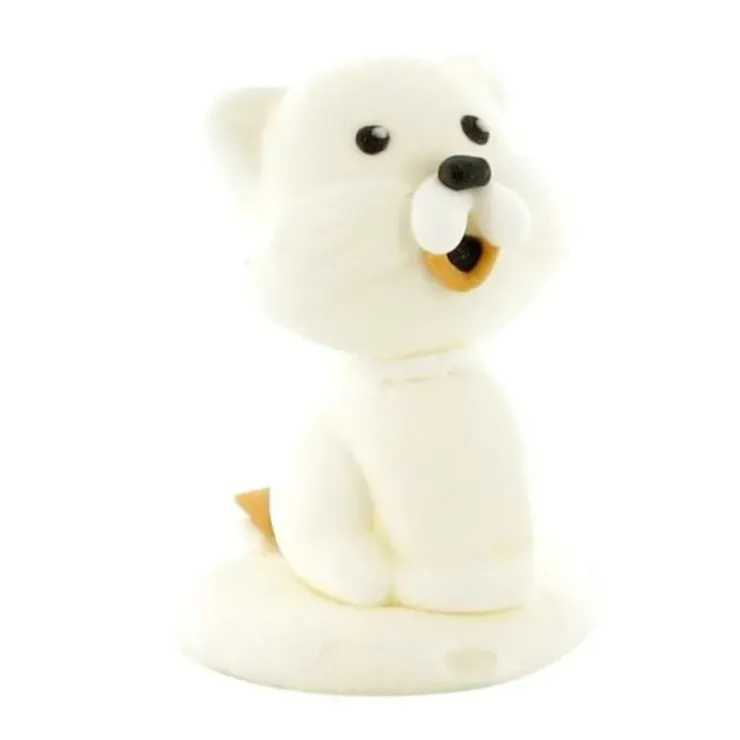 Cerf Dellier Décor comestible Chat Blanc 5 cm Sale
