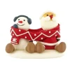 Cerf Dellier Décor comestible Père Noël et Bonhomme de neige Echarpe Discount