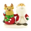 Cerf Dellier Décor comestible Père Noël et Renne debout Clearance