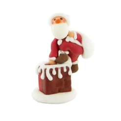 Cerf Dellier Décor comestibles Père Noël hotte dans la cheminée Hot