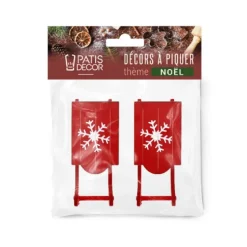 Cerf Dellier Décors à poser - Luges de Noël Outlet