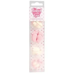 Cerf Dellier Décors comestibles bébé fille assortis (x13) Outlet