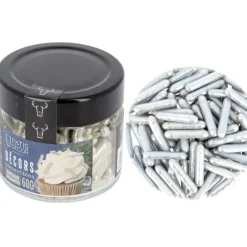 Cerf Dellier Décors comestibles bâtons argentés 60 g Clearance