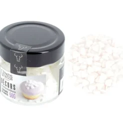Cerf Dellier Décors comestibles cœurs blancs 50 g