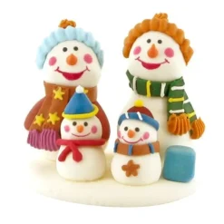 Cerf Dellier Décors comestibles Famille bonshommes de neige (x20) New