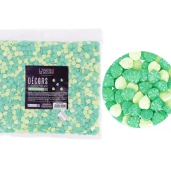Cerf Dellier Décors comestibles feuilles vertes 1 kg