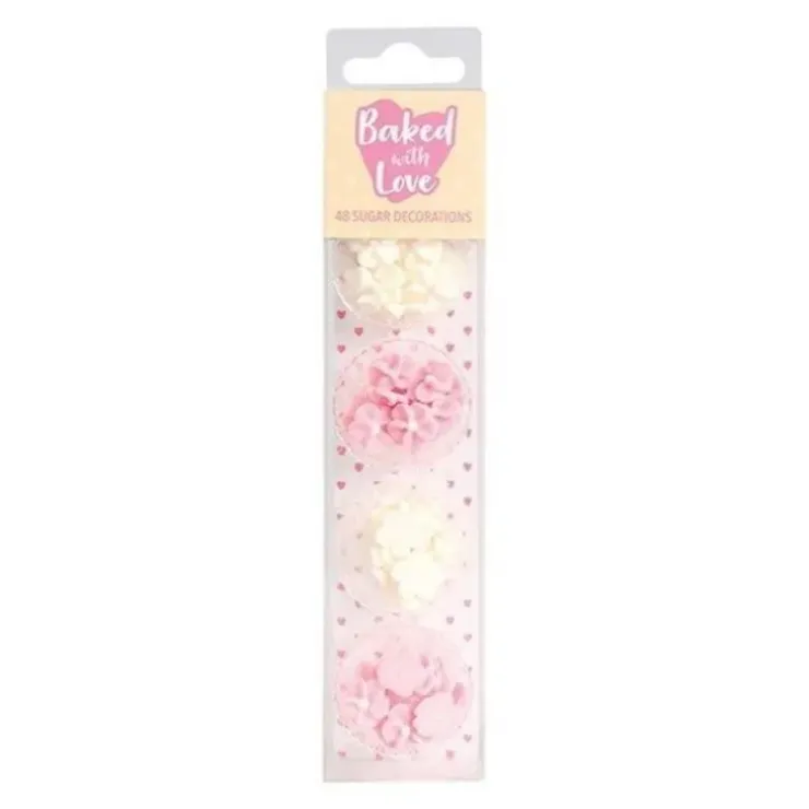 Cerf Dellier Décors comestibles fleurs assortis (x 48) Clearance