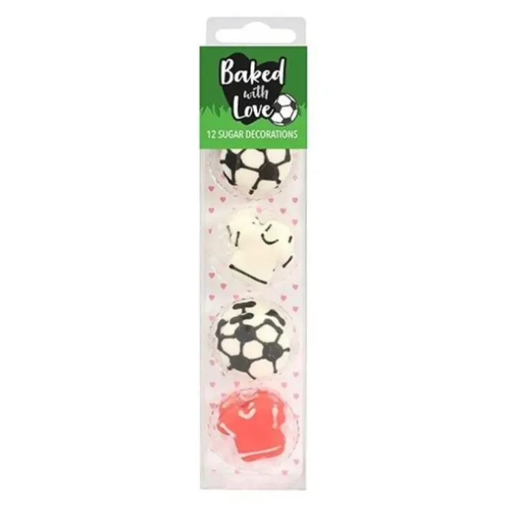 Cerf Dellier Décors comestibles football assortis (x 12) Discount