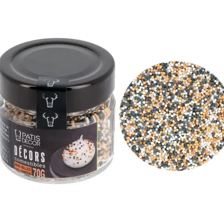 Cerf Dellier Décors comestibles mini billes d'Halloween 70 g Clearance