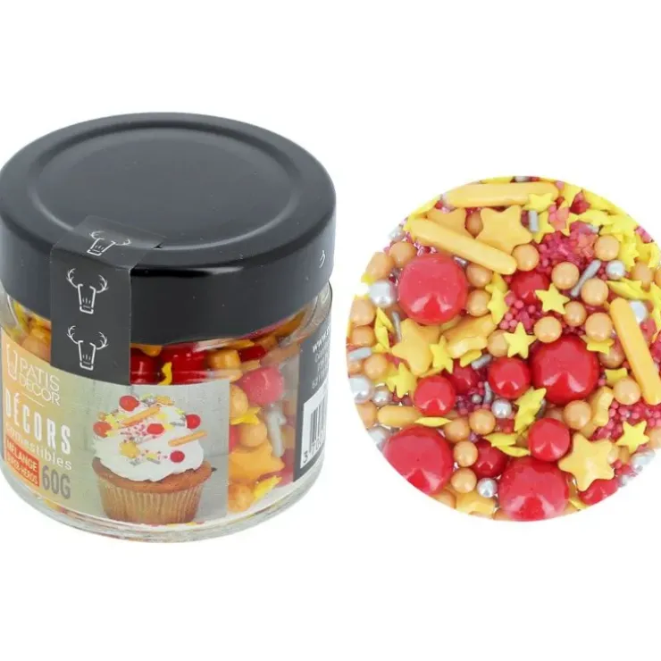 Cerf Dellier Décors comestibles mélange super héros 'Iron Man' 60 g