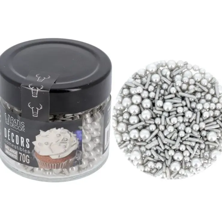 Cerf Dellier Décors comestibles mélange argenté 70 g Online