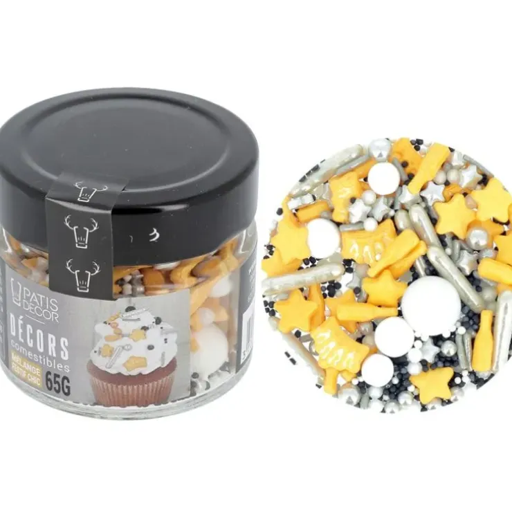 Cerf Dellier Décors comestibles mélange festif chic 65 g New