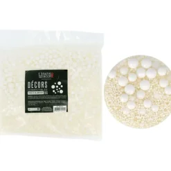 Cerf Dellier Décors comestibles perles blanches 1 kg Outlet