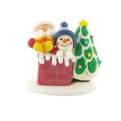 Cerf Dellier Décors comestibles Père Noël cheminée (x24) Best