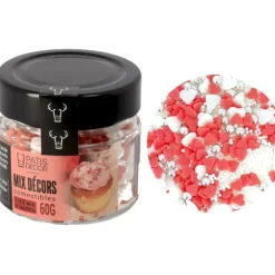 Cerf Dellier Décors comestibles Saint Valentin assortis 60 g