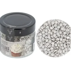 Cerf Dellier Décors comestibles étoiles argentées 60 g Clearance