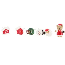 Cerf Dellier Décors de Noël assortis en résine thème 1 (x24) Sale