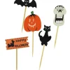 Cerf Dellier Décors d'Halloween sur pique assortis (x10) Discount