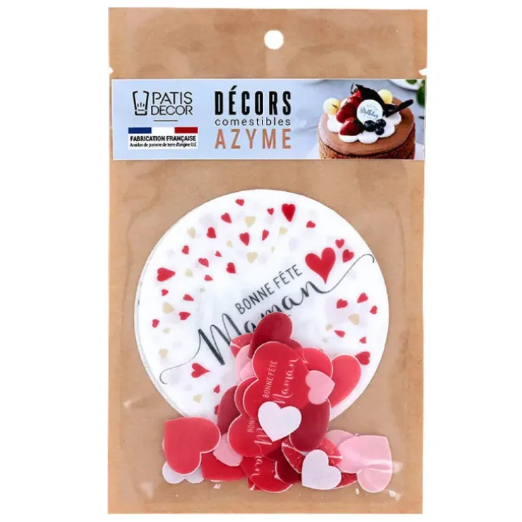 Cerf Dellier Décors en azyme assortis thème fête des mères Discount