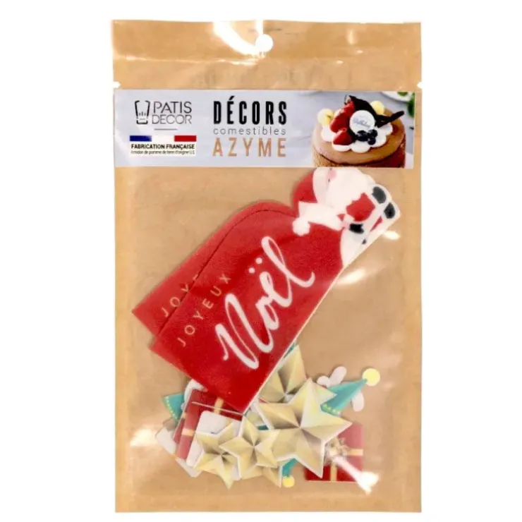 Cerf Dellier Décors en azyme assortis thème Hotte du Père Noël Best
