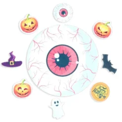 Cerf Dellier Décors en azyme assortis thème œil d'Halloween Hot
