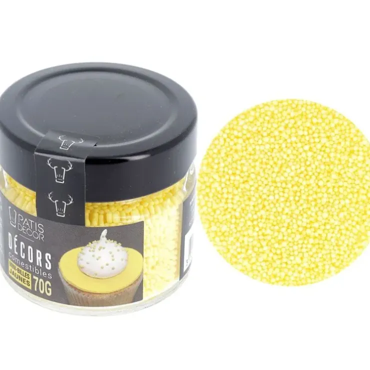 Cerf Dellier Décors mini billes jaunes Outlet
