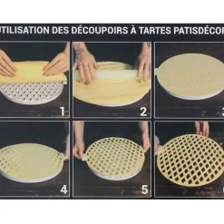 Cerf Dellier Découpoir à tarte losanges 30 cm New