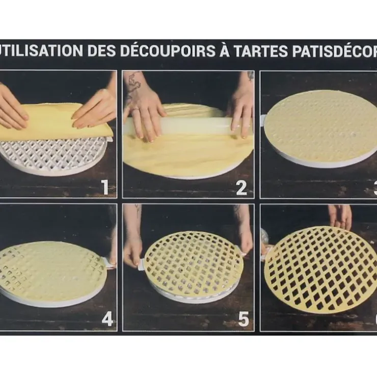 Cerf Dellier Découpoir à tarte losanges 30 cm New