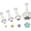 Cerf Dellier Découpoirs éjecteurs fleurs assortis PME (x 4) Outlet