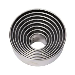Cerf Dellier Découpoirs ronds unis inox (x 8) Clearance