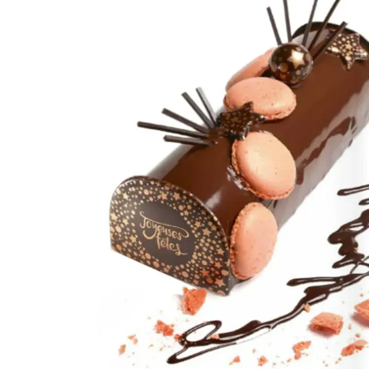 Cerf Dellier Disques scintillants chocolat noir Joyeuses Fêtes (x96) Best