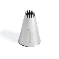 Cerf Dellier Douille cannelée petits fours inox Ø 14 mm 16 dents
