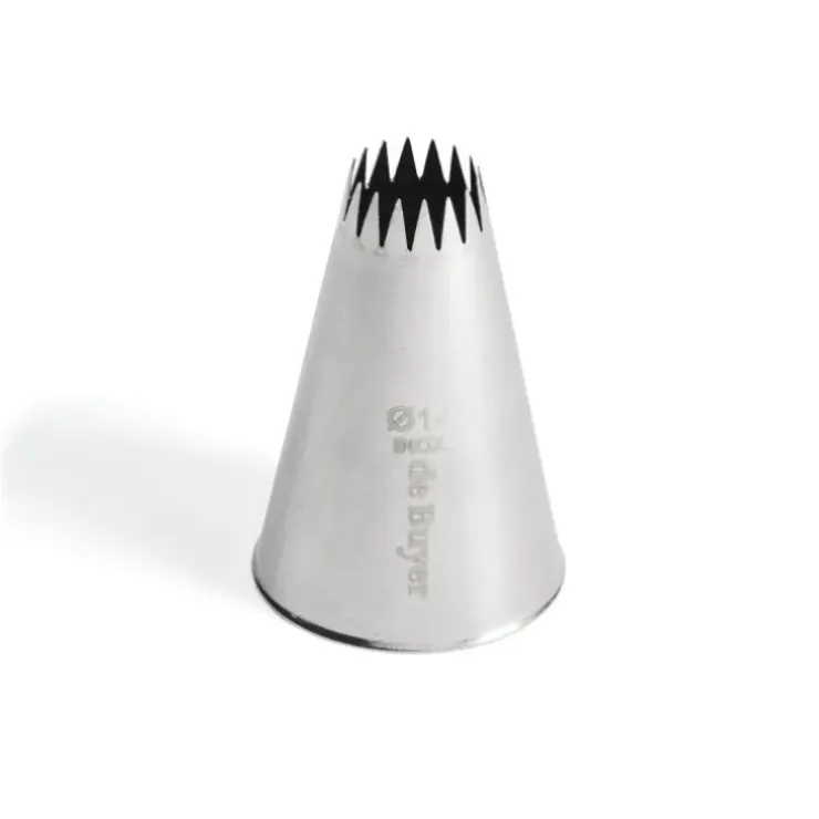 Cerf Dellier Douille cannelée petits fours inox Ø 14 mm 16 dents