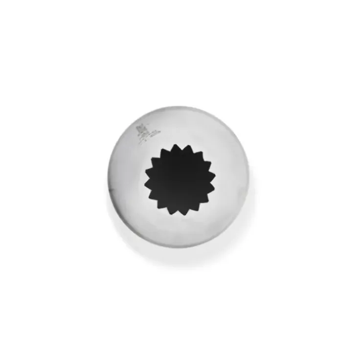 Cerf Dellier Douille cannelée petits fours inox Ø 14 mm 16 dents