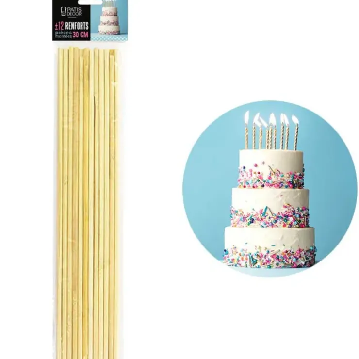 Cerf Dellier Dowel rods bois pour pièce montée 29,5 cm (± 12) Hot