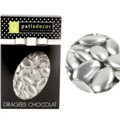 Cerf Dellier Dragées chocolat argentées Patisdécor 500 g Discount