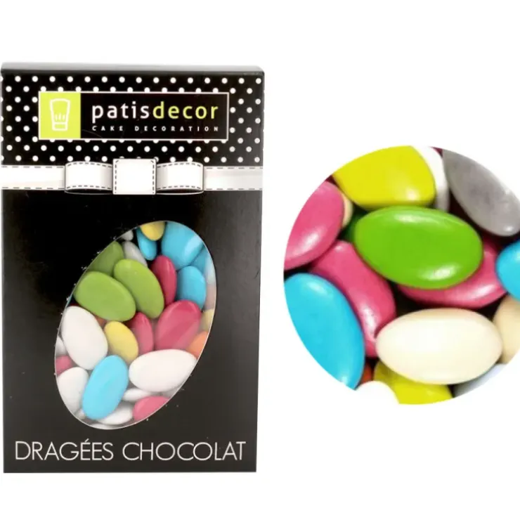 Cerf Dellier Dragées chocolat multicolores Patisdécor 500g Outlet