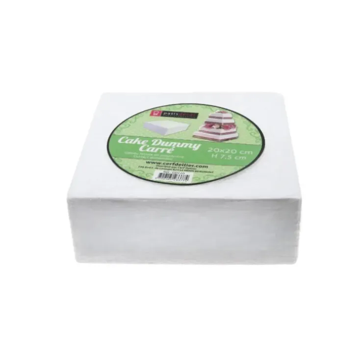 Cerf Dellier Dummy carré contours arrondis H7,5 cm - L20 cm Clearance