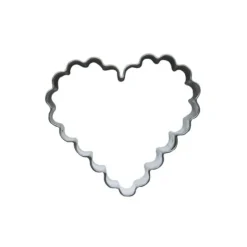 Cerf Dellier Emporte-pièce cœur cannelé 4,7 cm Clearance